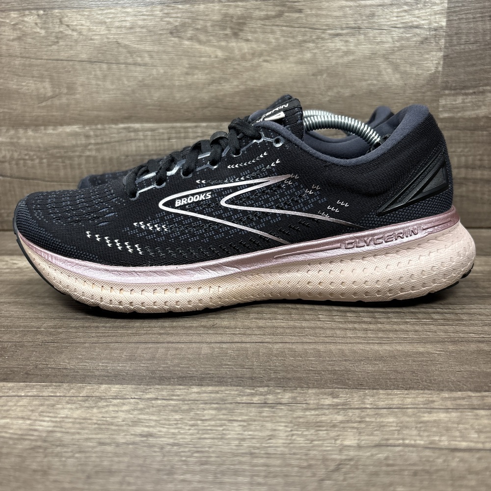 Brooks Glycerin 19 Black Pink Womens US Size 10 EUR 42 1203431B074 Running Shoes - Picture 4 of 10